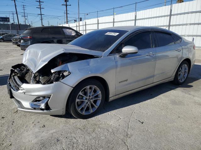 FORD FUSION SE 2019 silver  hybrid engine 3FA6P0LU6KR261596 photo #1