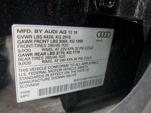 VIN WA1LHAF79KD027011 2019 AUDI Q7 no.14