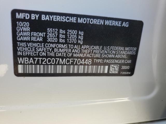 VIN WBA7T2C07MCF70448 2021 BMW 7 SERIES no.13