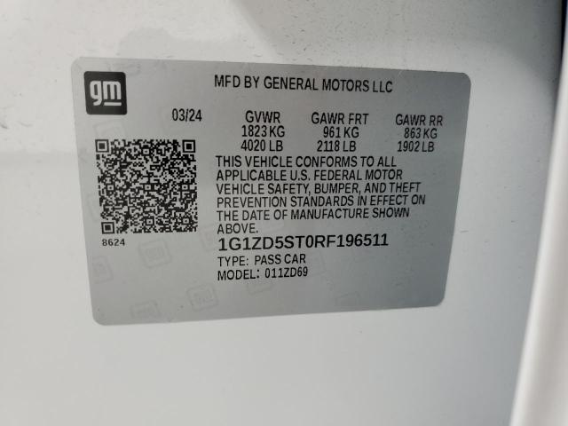 2024 CHEVROLET MALIBU LT - 1G1ZD5ST0RF196511