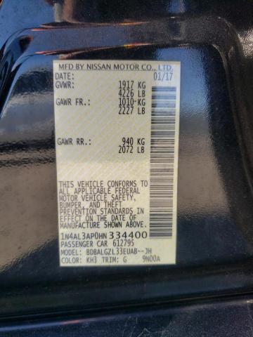 2017 NISSAN ALTIMA 2.5 - 1N4AL3AP0HN334400