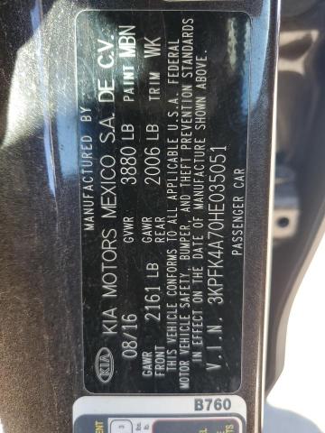 2017 KIA FORTE LX - 3KPFK4A70HE035051