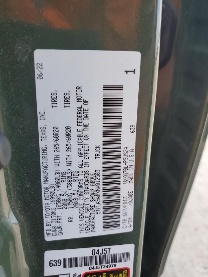 Lot #2961865215 2022 TOYOTA TUNDRA CRE