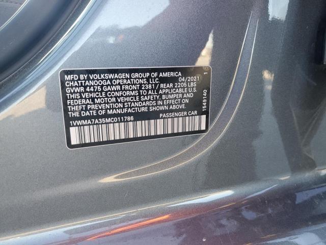 2021 VOLKSWAGEN PASSAT R-L - 1VWMA7A35MC011786