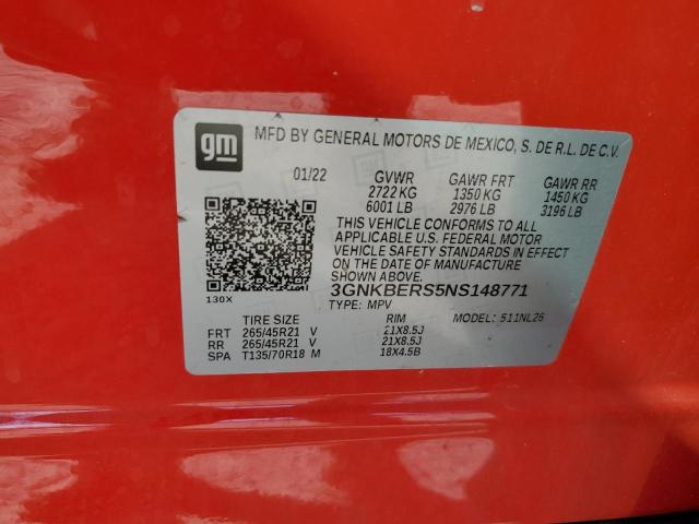 2022 CHEVROLET BLAZER RS - 3GNKBERS5NS148771