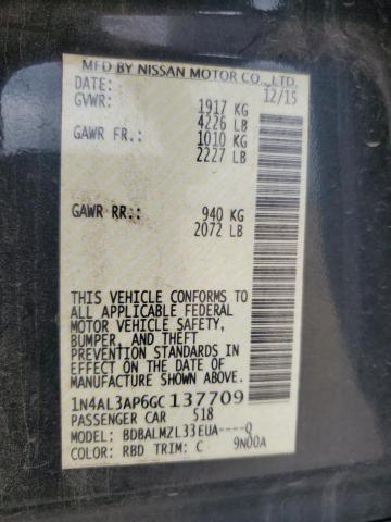 2016 NISSAN ALTIMA 2.5 - 1N4AL3AP6GC137709