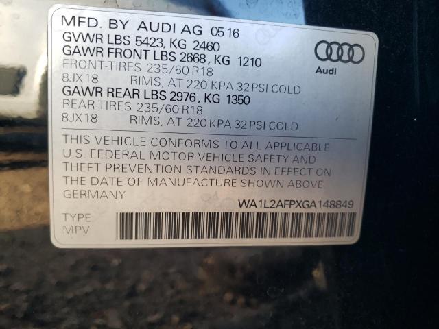 VIN WA1L2AFPXGA148849 2016 Audi Q5, Premium Plus no.12