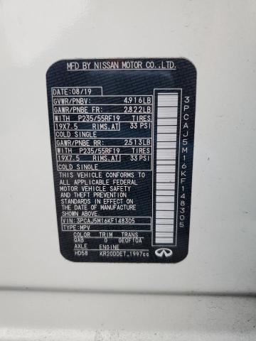 2019 INFINITI QX50 ESSEN - 3PCAJ5M16KF148305