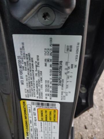 2019 FORD FUSION SE - 3FA6P0LU6KR286546