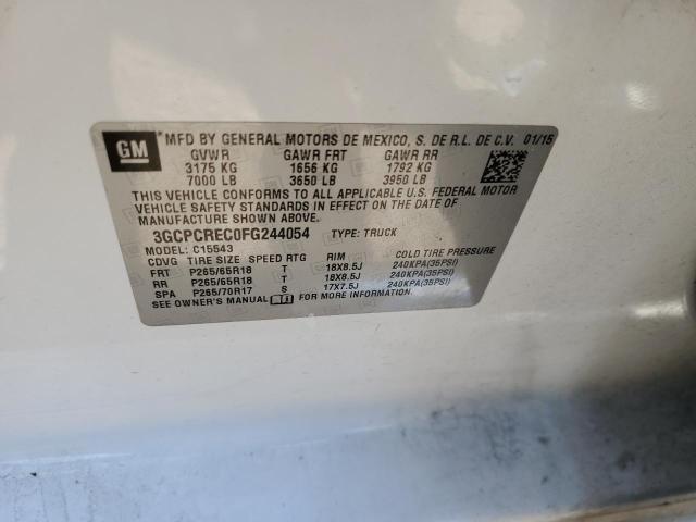 2015 CHEVROLET SILVERADO - 3GCPCREC0FG244054