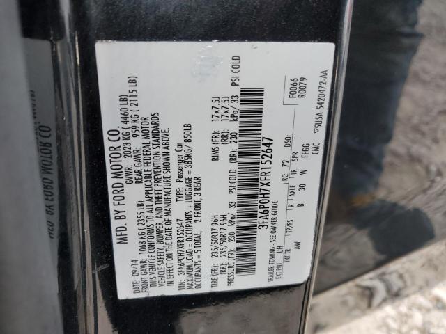 2015 FORD FUSION SE - 3FA6P0H7XFR152647