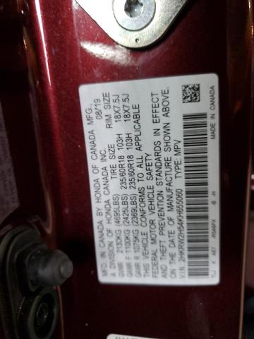 2019 HONDA CR-V EX - 2HKRW2H54KH655060