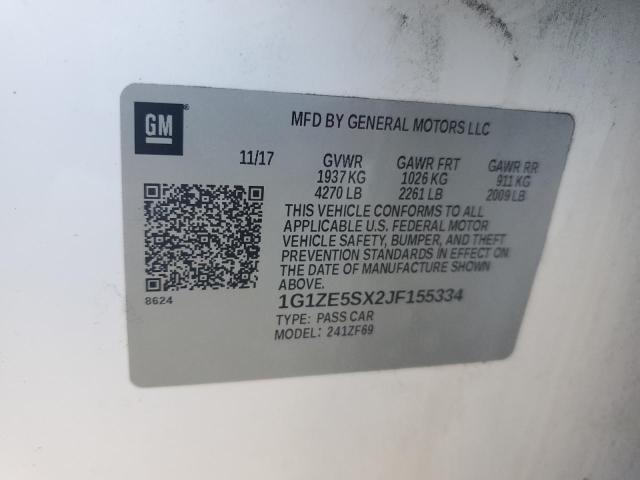 2018 CHEVROLET MALIBU PRE - 1G1ZE5SX2JF155334