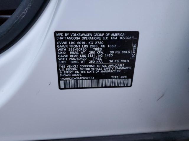 2021 VOLKSWAGEN ATLAS SE 1V2RR2CAXMC602954