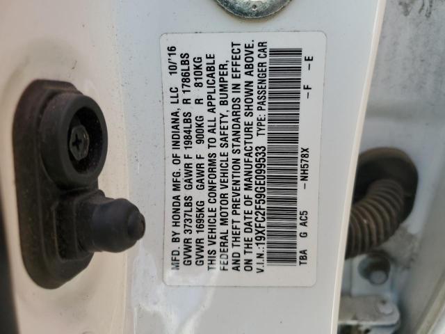 2016 HONDA CIVIC LX - 19XFC2F59GE099533