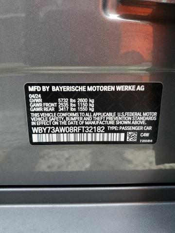 2024 BMW I4 EDRIVE WBY73AW08RFT32182
