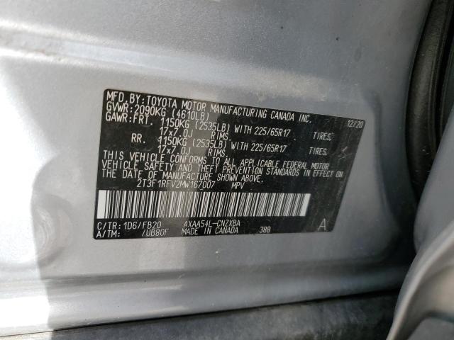 VIN 2T3F1RFV2MW167007 2021 Toyota RAV4, LE no.13