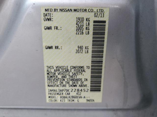 VIN 1N4AL3AP7DC228452 2013 NISSAN ALTIMA no.12