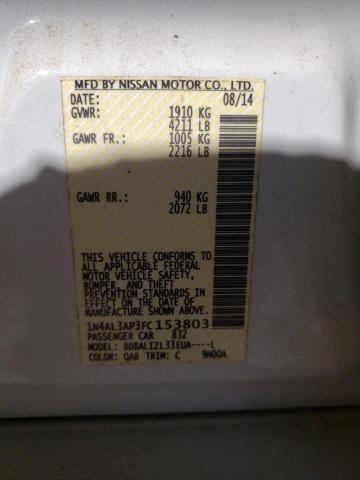 2015 NISSAN ALTIMA 2.5 - 1N4AL3AP3FC153803