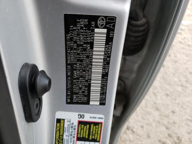 2015 TOYOTA COROLLA L - 2T1BURHE9FC333992