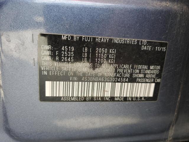2016 SUBARU LEGACY 2.5 - 4S3BNBA63G3024584