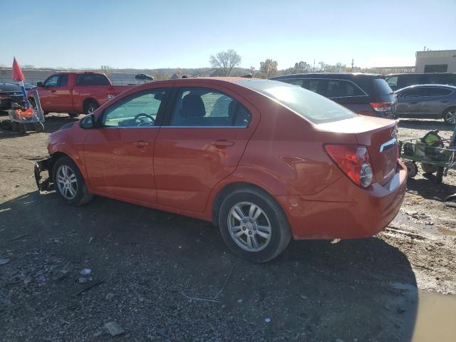 CHEVROLET SONIC LT 2012 red sedan 4d gas 1G1JC5SB6C4224483 photo #3