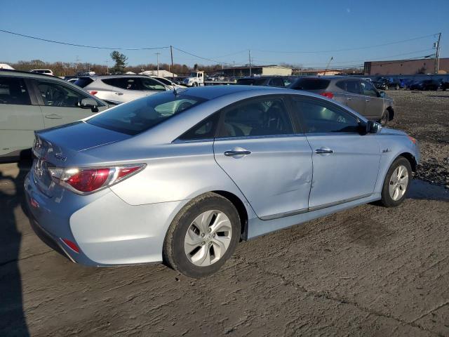 HYUNDAI SONATA HYB 2014 blue sedan 4d hybrid engine KMHEC4A46EA117651 photo #4