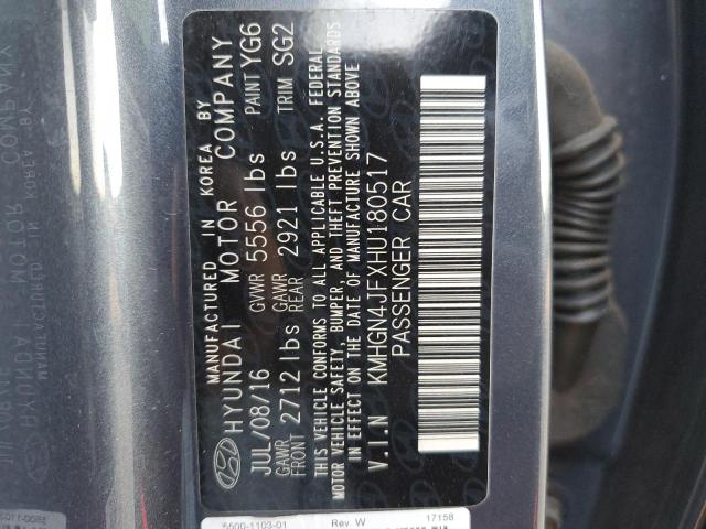 2017 GENESIS G80 ULTIMA KMHGN4JFXHU180517