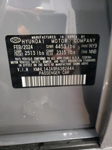 VIN KMHL14JA9RA382444 2024 HYUNDAI SONATA no.12