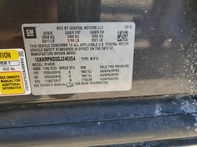 2016 GMC ACADIA SLE - 1GKKRPKD2GJ246354