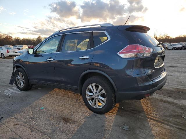 NISSAN ROGUE S 2016 blue  gas KNMAT2MV7GP736738 photo #3