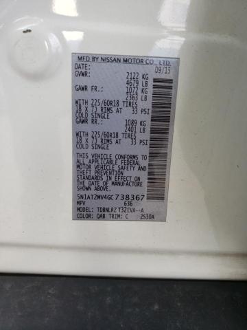 2016 NISSAN ROGUE S - 5N1AT2MV4GC738367