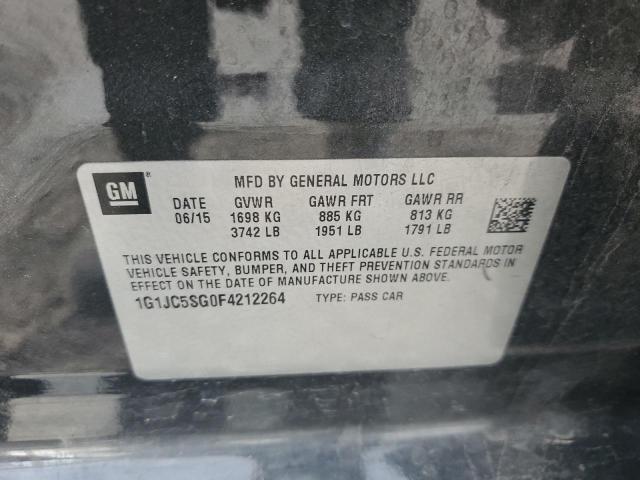 2015 CHEVROLET SONIC LT - 1G1JC5SG0F4212264