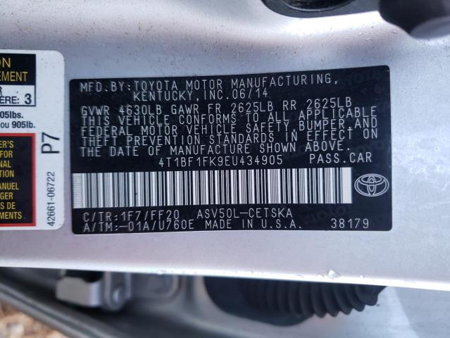 VIN 4T1BF1FK9EU434905 2014 TOYOTA CAMRY no.13