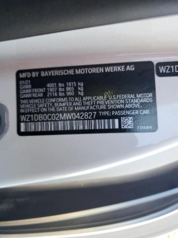 WZ1DB0C02MW042827 Toyota Supra Base 2021