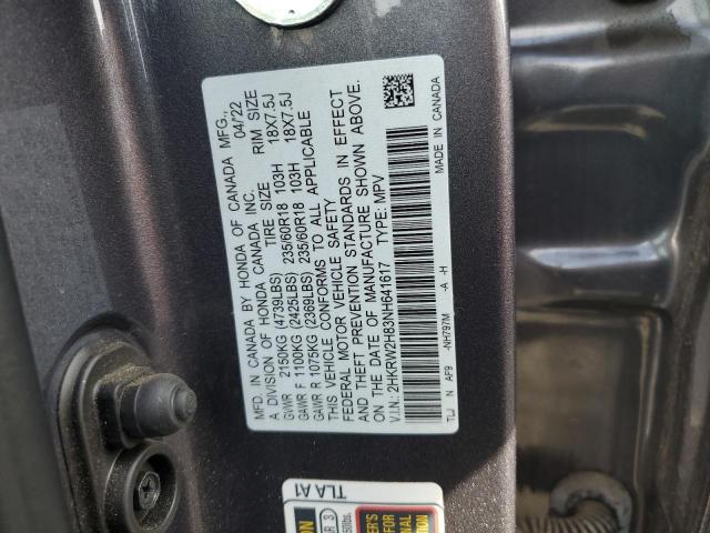 VIN 2HKRW2H83NH641617 2022 HONDA CRV no.12