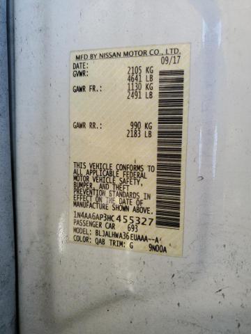 2017 NISSAN MAXIMA 3.5 - 1N4AA6AP3HC455327