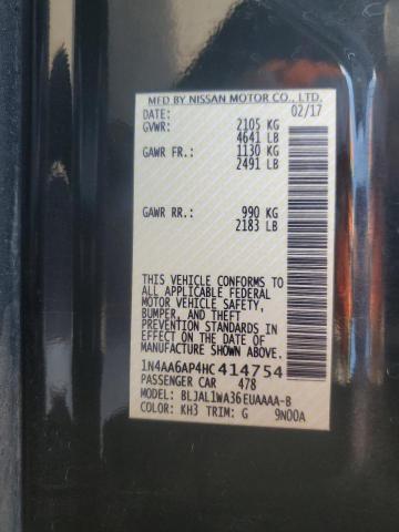2017 NISSAN MAXIMA 3.5 - 1N4AA6AP4HC414754