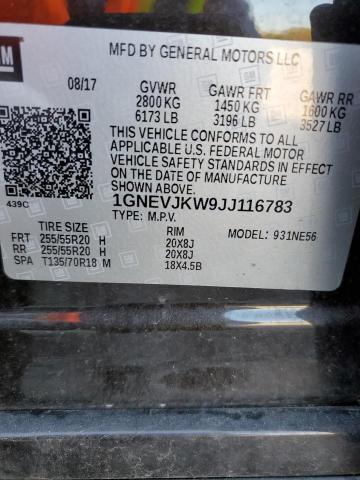 2018 CHEVROLET TRAVERSE P - 1GNEVJKW9JJ116783