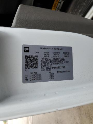 2022 GMC SAVANA G25 1GTW7AFP6N1221748