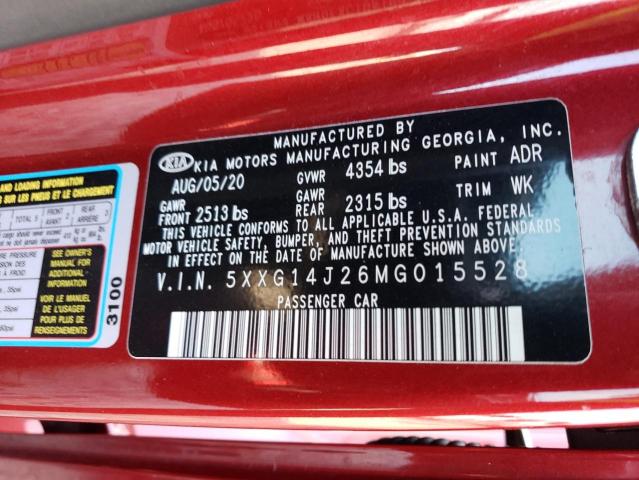 2021 KIA K5 LXS - 5XXG14J26MG015528