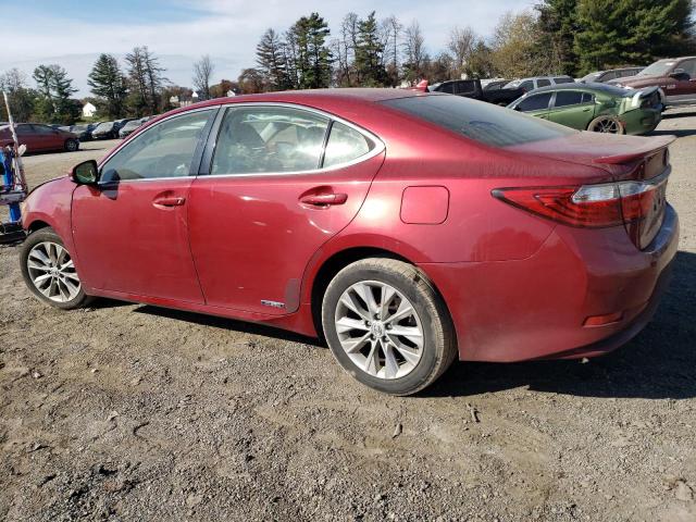 LEXUS ES 300H 2014 red  hybrid engine JTHBW1GG4E2068263 photo #3