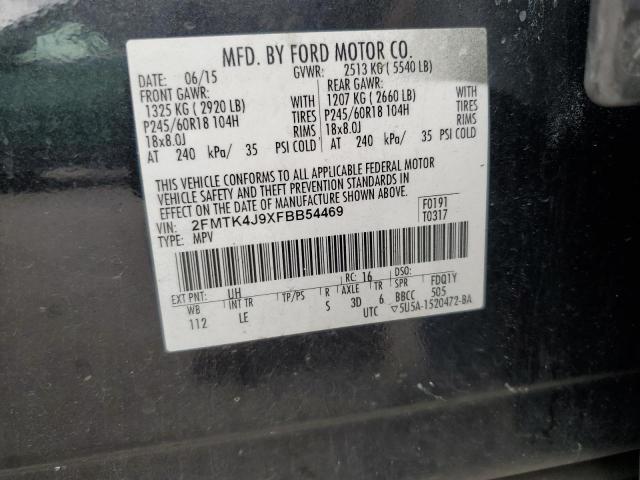 2015 FORD EDGE SEL - 2FMTK4J9XFBB54469