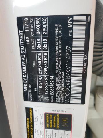 2019 MERCEDES-BENZ GLC 300 4M - WDC0G4KB7KV154707