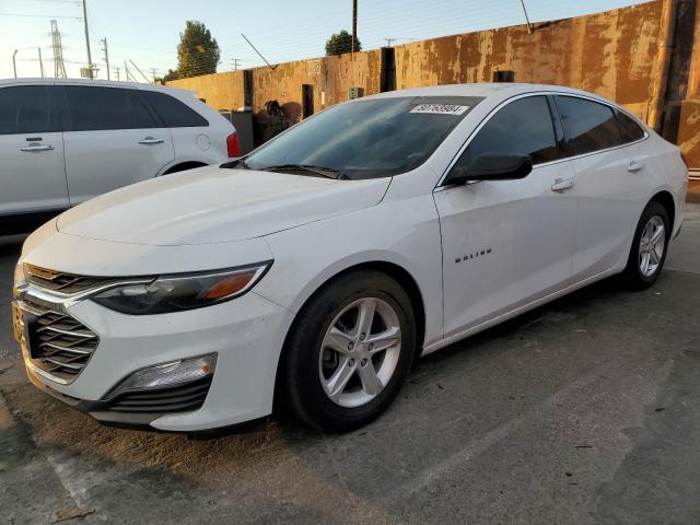 CHEVROLET MALIBU 4D 2019 white  gas 1G1ZB5ST0KF220950 photo #1