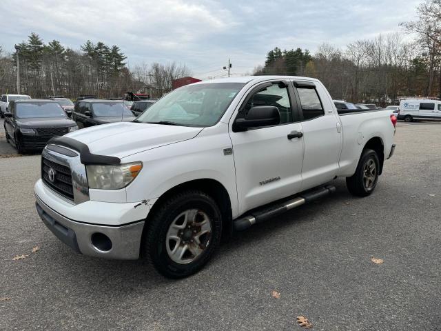 TOYOTA TUNDRA DOU 2008 white crew pic gas 5TBBT54198S458587 photo #3