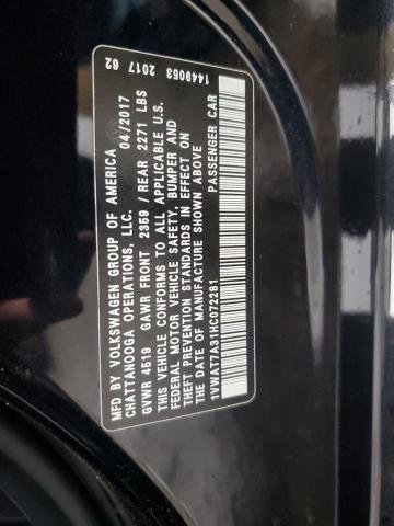 2017 VOLKSWAGEN PASSAT S - 1VWAT7A31HC072281