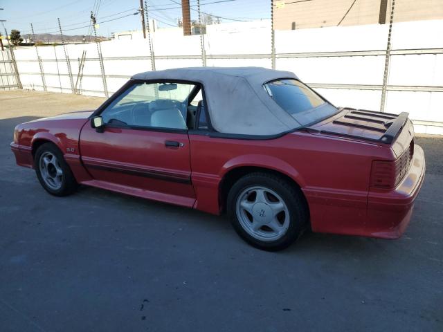 FORD MUSTANG GT 1991 red converti gas 1FACP45E1MF103845 photo #3