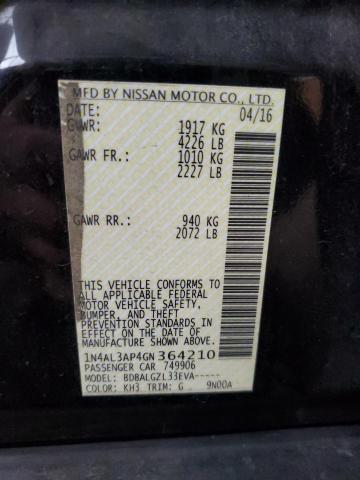 VIN 1N4AL3AP4GN364210 2016 NISSAN ALTIMA no.12