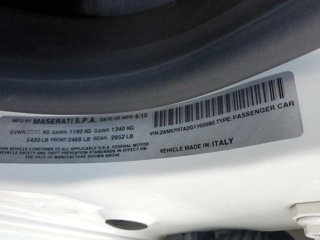 2016 MASERATI GHIBLI S - ZAM57RTA2G1165980